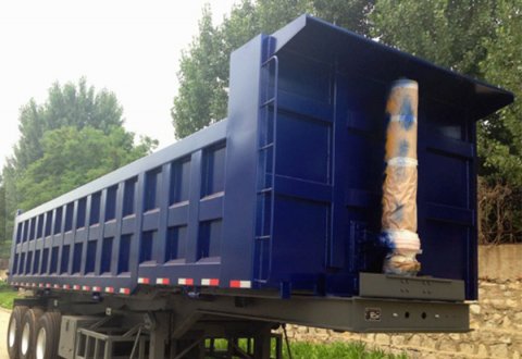 3 axles Hydraulic Tipping Semi Trailer Dump Trailer