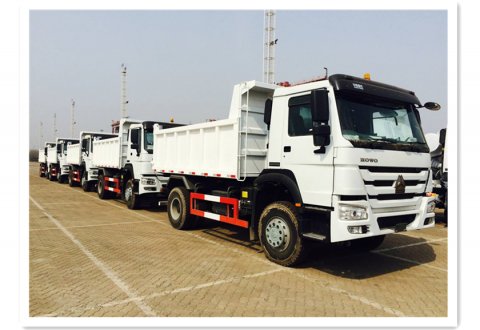 HOWO 4x2 Dumper Truck 300HP 15 Tons 15CBM